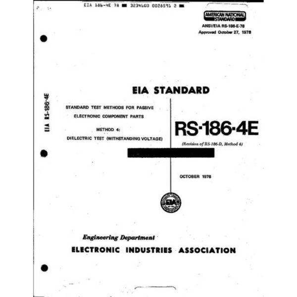 ECIA RS-186-4E