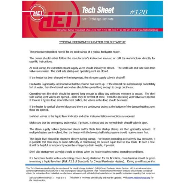 HEI Tech Sheet #128