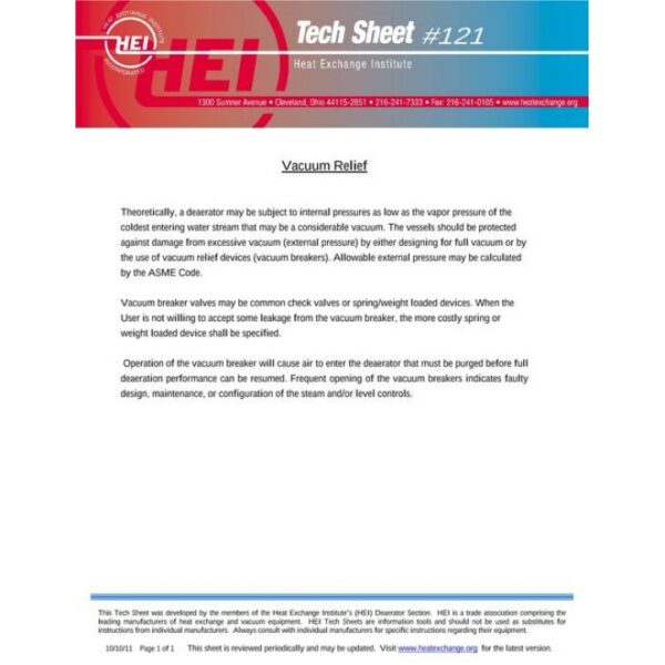 HEI Tech Sheet #121