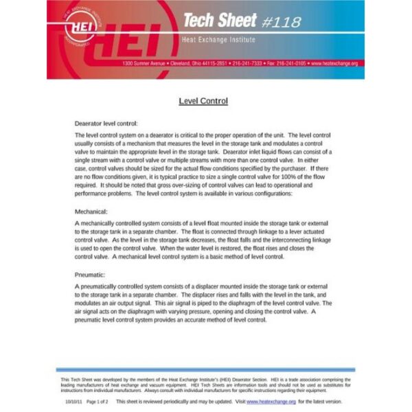 HEI Tech Sheet #118