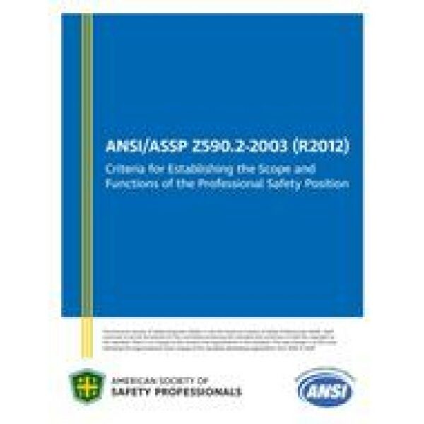 ASSP Z590.2-2003 (R2012)