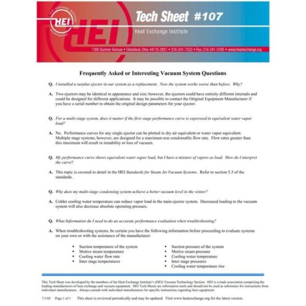 HEI Tech Sheet #107