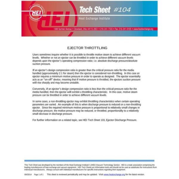 HEI Tech Sheet #104