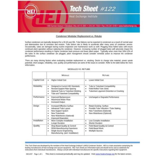 HEI Tech Sheet #122