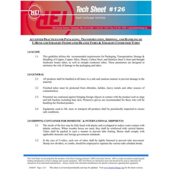 HEI Tech Sheet #126