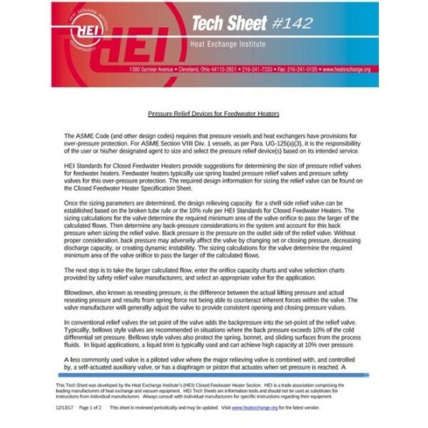 HEI Tech Sheet #142