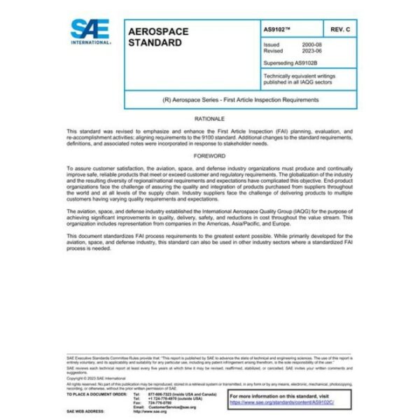 SAE AS9102C PDF